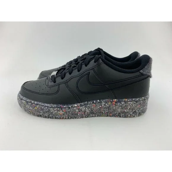 Nike Air Force 1 Recycled Wool Pack Black Women's Size 7.5 Shoes - Picture 9 of 12